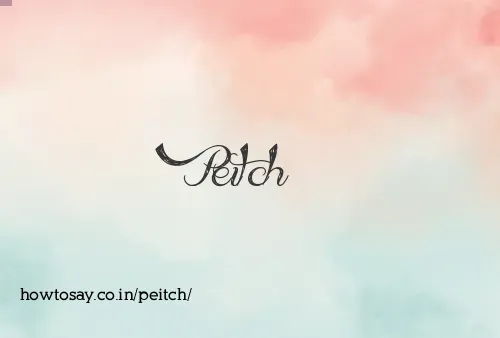 Peitch