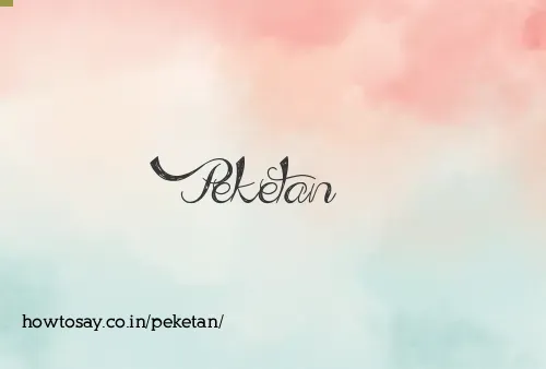 Peketan