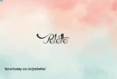 Pelette