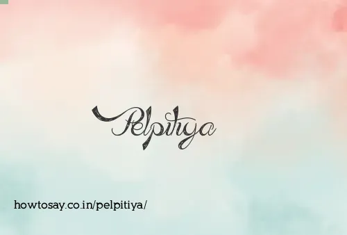 Pelpitiya