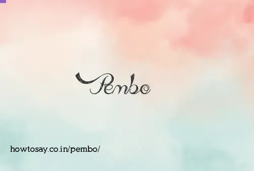 Pembo