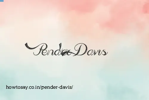 Pender Davis