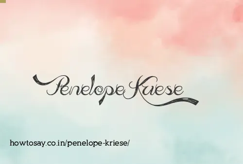 Penelope Kriese