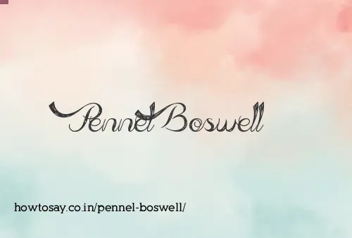 Pennel Boswell