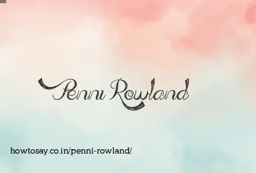 Penni Rowland