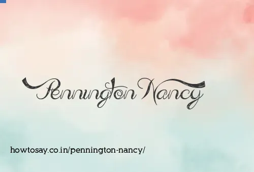 Pennington Nancy