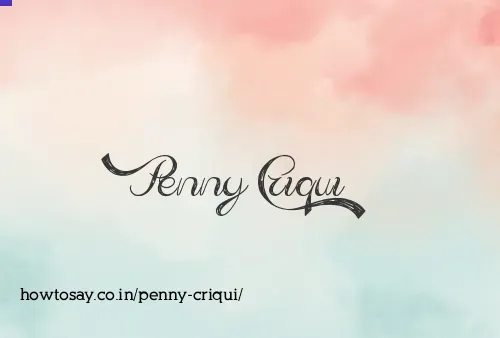 Penny Criqui