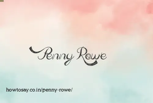 Penny Rowe