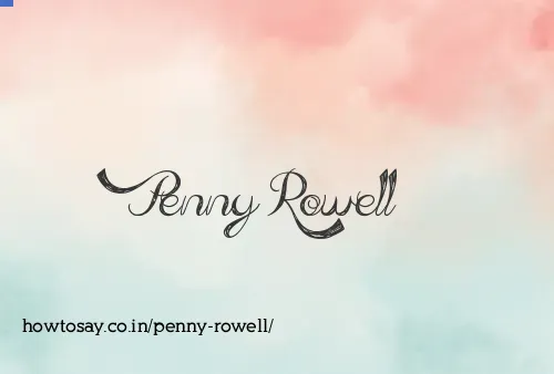 Penny Rowell