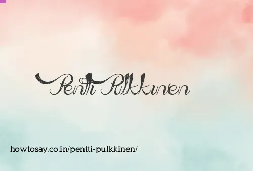 Pentti Pulkkinen