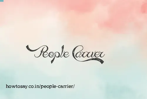 People Carrier