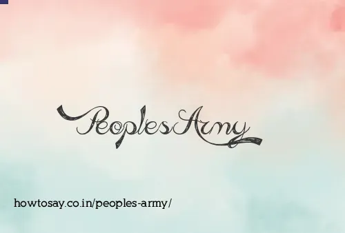 Peoples Army