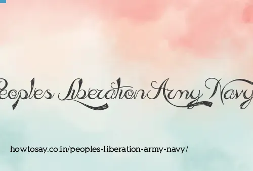 Peoples Liberation Army Navy