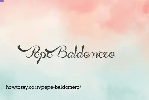 Pepe Baldomero
