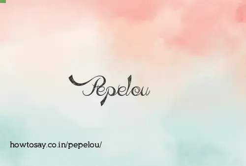 Pepelou