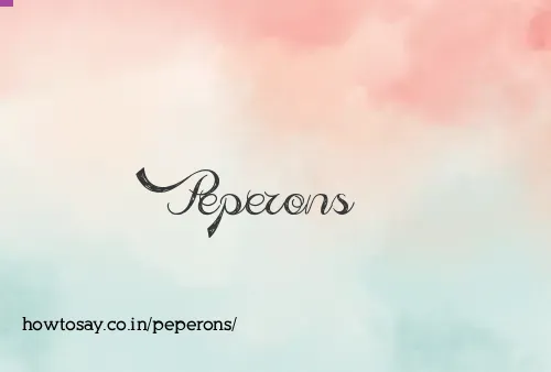 Peperons
