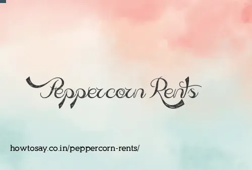 Peppercorn Rents