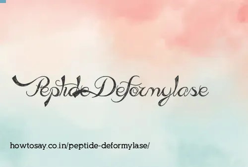 Peptide Deformylase