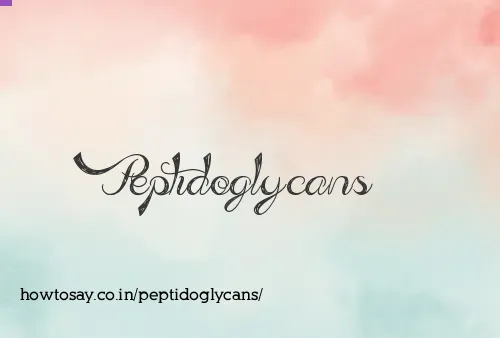 Peptidoglycans