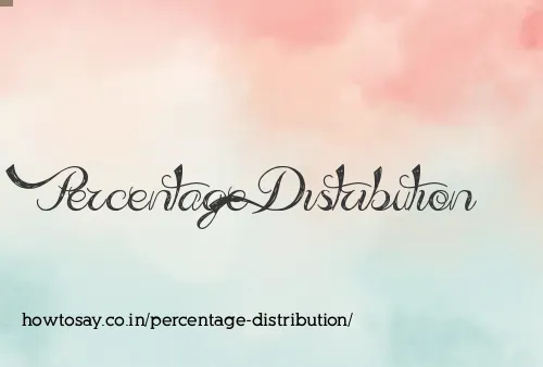 Percentage Distribution