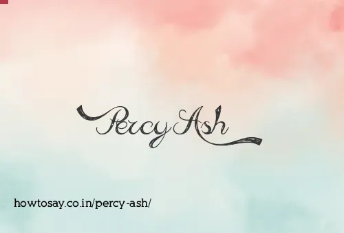 Percy Ash