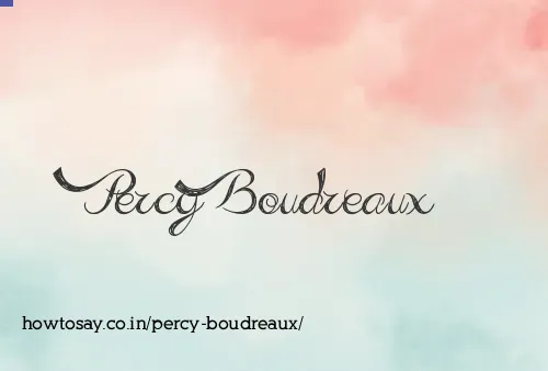 Percy Boudreaux