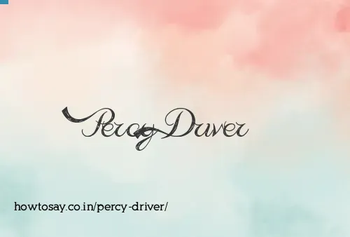 Percy Driver