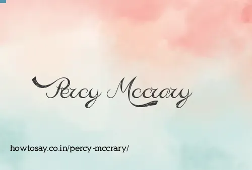 Percy Mccrary