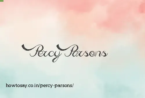 Percy Parsons