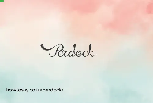 Perdock