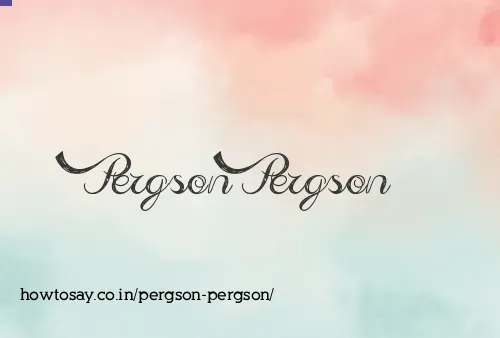 Pergson Pergson