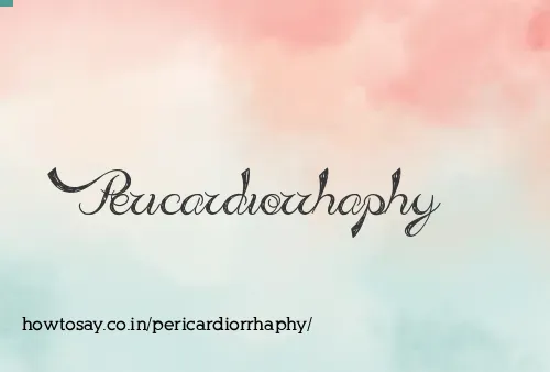 Pericardiorrhaphy