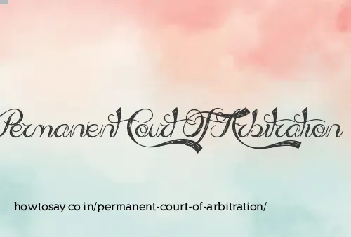 Permanent Court Of Arbitration