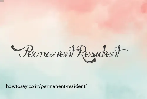 Permanent Resident
