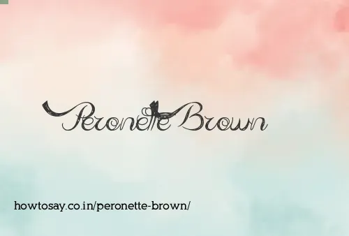 Peronette Brown