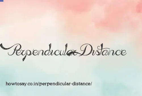 Perpendicular Distance