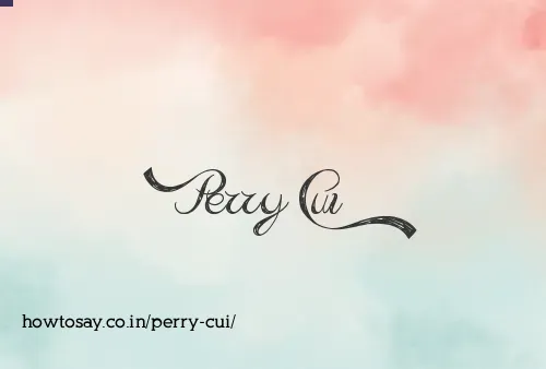 Perry Cui