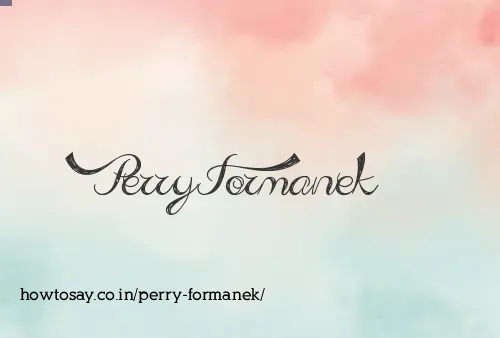 Perry Formanek