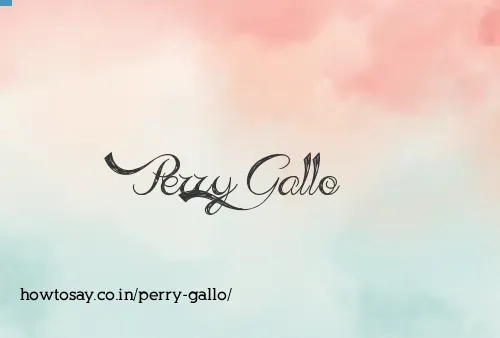 Perry Gallo