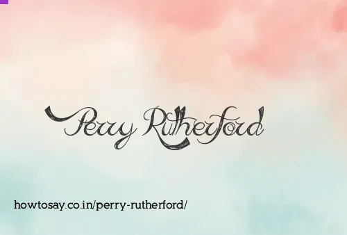 Perry Rutherford