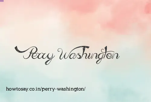 Perry Washington
