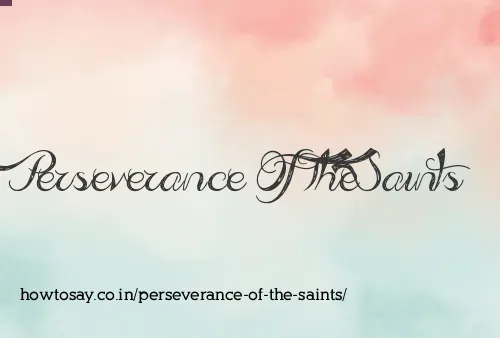 Perseverance Of The Saints
