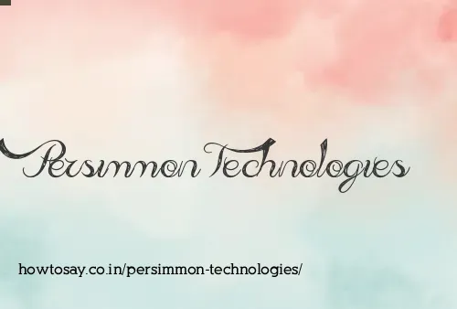 Persimmon Technologies