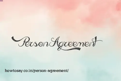 Person Agreement