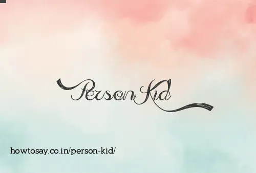 Person Kid