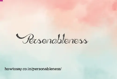 Personableness