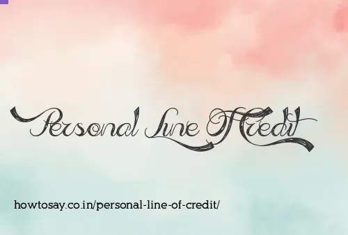 Personal Line Of Credit