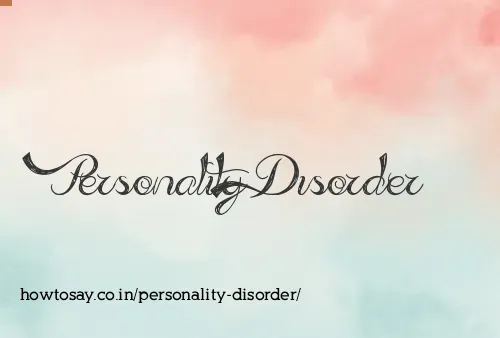 Personality Disorder