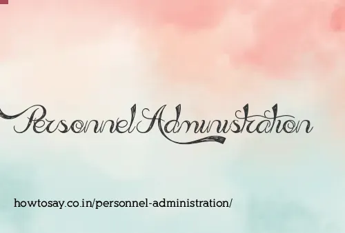Personnel Administration