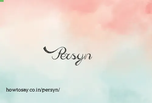 Persyn